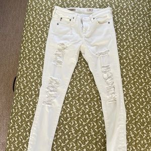 AG Ripped skinny jeans